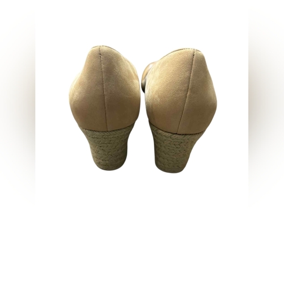 Cole Haan x Nike Air Platform Wedge Heels Size 10B Peep Toe NIB - Picture 5 of 9